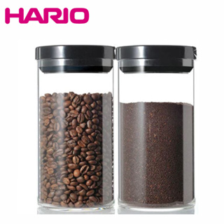 【HARIO】日本製聰明瓶蓋 耐熱玻璃密封罐 1000ml(MCN-300B) , 咖啡豆粉保存罐、保鮮罐、零食、茶葉罐