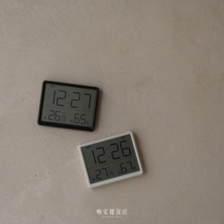 wanan/☾…多功能時鐘の現貨 INS風正方形小電子鐘 冰箱時鐘 LOC智慧時鐘 輕薄電子鬧鐘 磁吸時鐘 溫度電子鐘