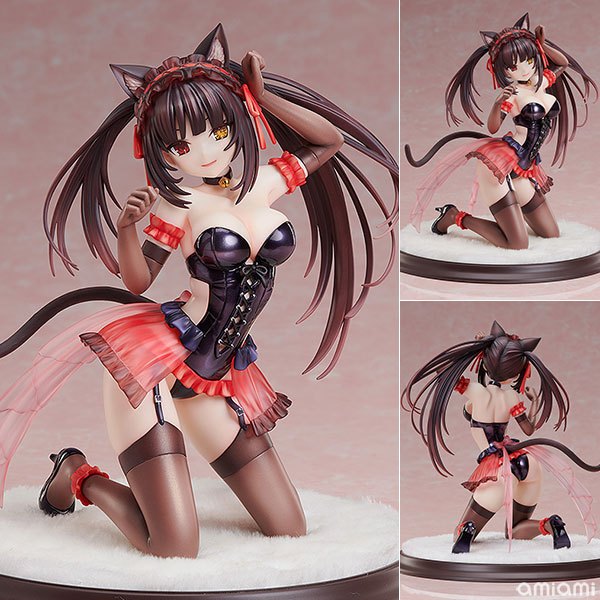 日版 KADOKAWA 約會大作戰 原作版 時崎狂三 貓耳 1/7 PVC 完成品