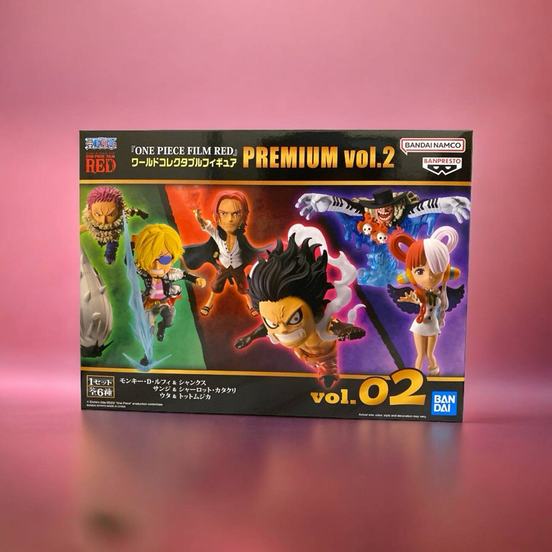 代理版 全新 紅髮歌姬 PREMIUM VOL.1 2 航海王 WCF 海賊王 RED 劇場版 電影版 應募 jump