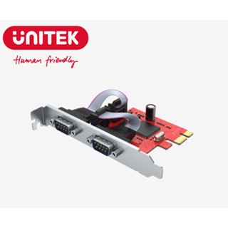 UNITEK PCI-E轉RS232雙串列埠桌上型電腦擴充套件卡 (Y-7504)