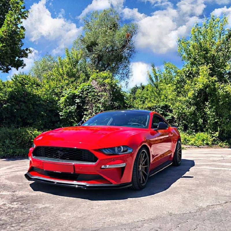 福特 Ford Mustang MK6 前下 後下 側裙 鴨尾 尾翼 空力 後擾 Maxton Design 【YG】