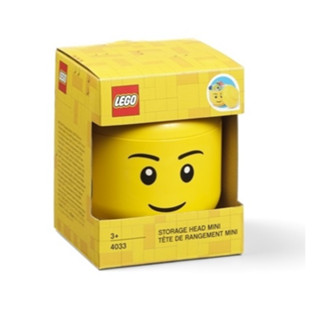 ||高雄 宅媽|樂高積木|| LEGO“人偶頭收納桶-男笑臉（迷你/小）"