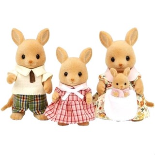 Sylvanian Families<日本森林家族>溫馨家庭人物配件 袋鼠家庭套組(人物*4 一家四口)家家酒玩具