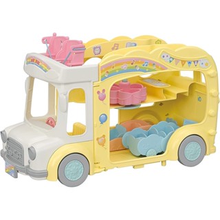 Sylvanian Families<日本森林家族>溫馨家庭交通工具 歡樂彩虹幼稚園校車(校車 配件*6)家家酒玩具