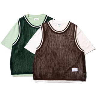 { POISON } DeMarcoLab KNIT BB TOP 針織背心+TEE兩件式上衣