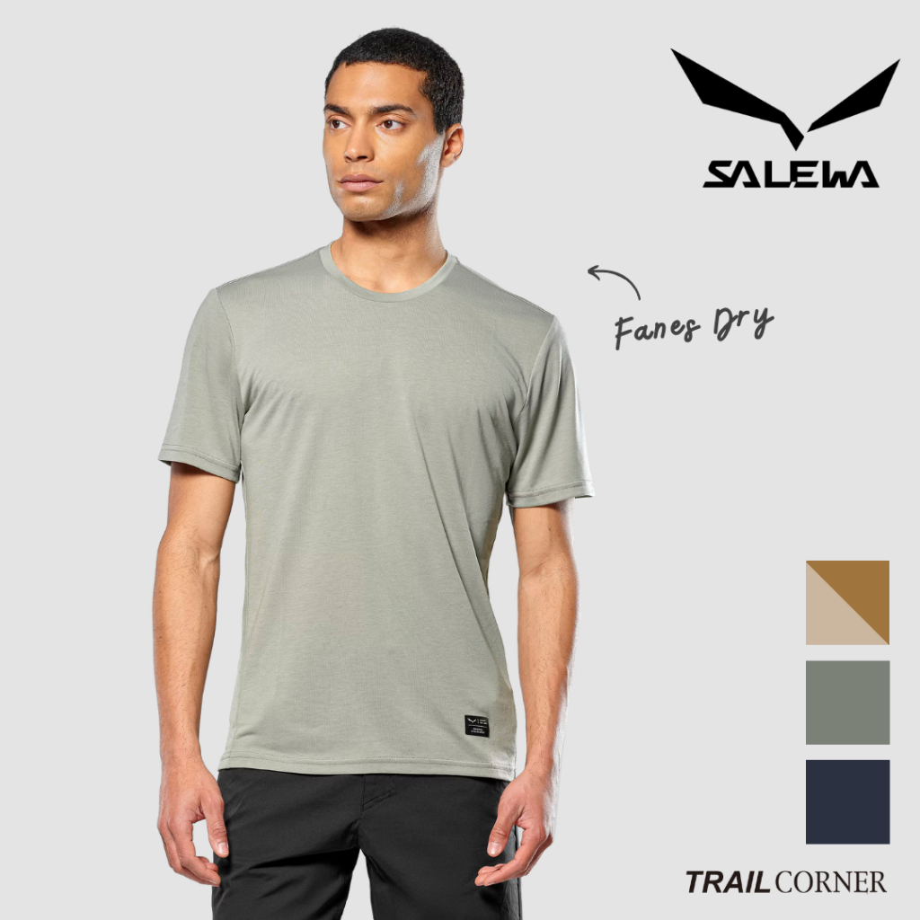 【SALEWA 義大利】FANES DRY T-SHIRT 男 快乾短袖排汗衣｜吸濕快乾 夏日短袖排汗衣 短袖運動T恤