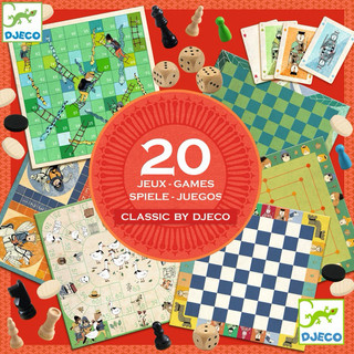 智荷DJECO世界經典遊戲盒／20種遊戲（益智桌遊／主題遊戲）大富翁