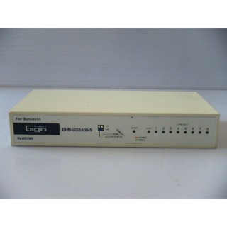 ELECOM Giga Switch EHB-UG2A08-S 8Port交換器 鐵殼,無風扇