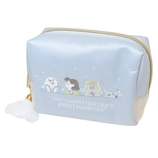 SHO-BI 粧美堂 Snoopy 史努比 緞面刺繡化妝包 收納包 春日芬芳