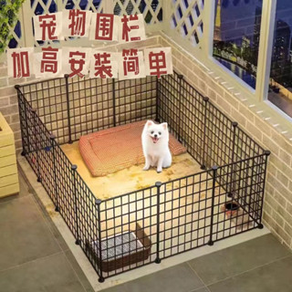 寵物新品🐾寵物圍欄 鐵柵欄 圍欄 DIY兔子圍欄 籠子 寵物用品 室內寵物柵欄 泰迪比熊柯基吉娃娃小型犬門欄🐕