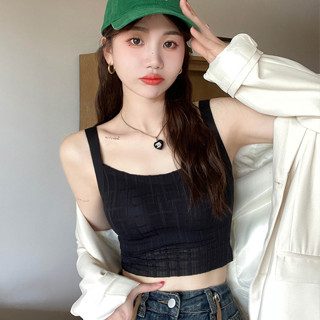 愛依依 夏天必備 美背內衣 吊帶背心 外穿 夏季蕾絲內搭打底帶胸墊胸罩一體抹胸冰絲上衣TBF07-6207.