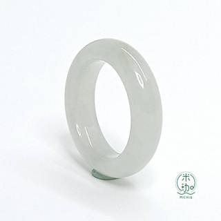 【米珈MICHIA】直徑19.5mm 天然翡翠 冰糯種 淺綠底 戒指 戒圈 玉戒 指環 緬甸玉（E267)