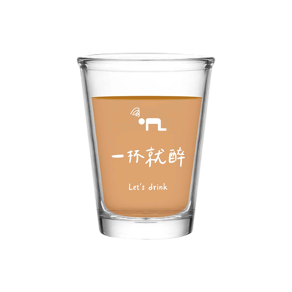 Miss良 酒局語錄 一杯就醉 婚禮小物 入厝禮 熱炒杯系列 MIT 玻璃杯 酒鬼必備 143ml 玻璃杯 啤酒杯 水杯