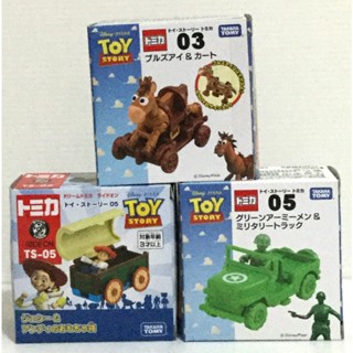 現貨 正版 TAKARA TOMY 玩具總動員TS-05 翠絲&玩具盒 小士兵&軍事車 紅心&木製推車
