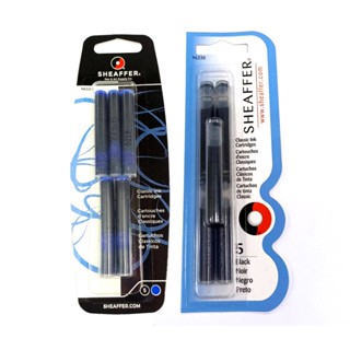 SHEAFFER 卡水 5支 皇家藍/黑 (96320/96330)
