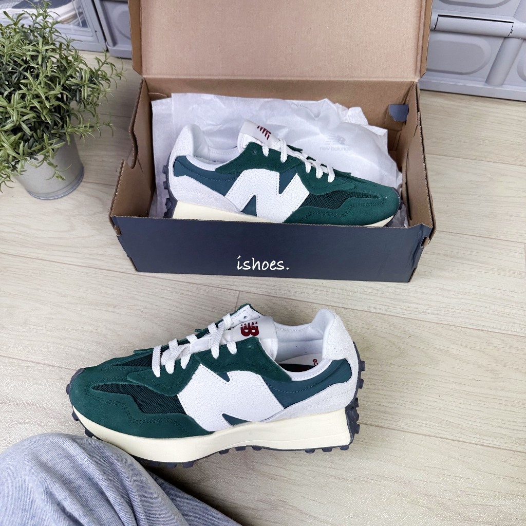 iShoes正品 New Balance 327 情侶鞋 綠 流行 穿搭 紐巴倫 復古 休閒鞋 U327WRG D