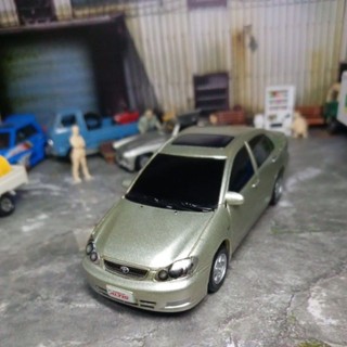 原廠TOYOTA ALTIS 9代1/43塑膠模型車無盒約10.5公分
