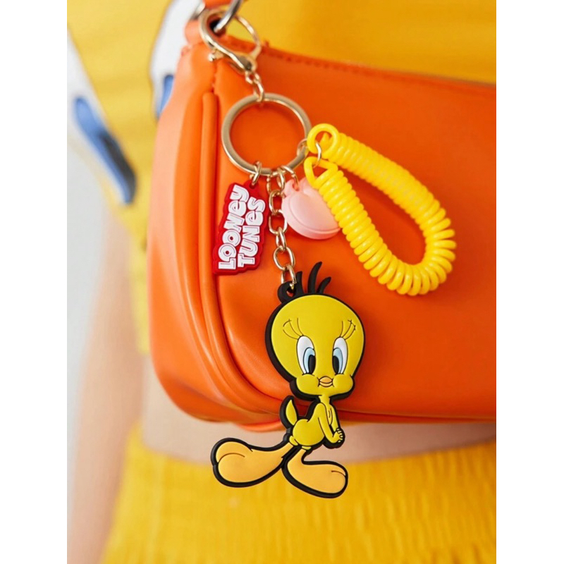 🦋蝴蝶女孩🦋🐦現貨🐦 LOONEY TUNES 金絲雀 崔弟 吊飾 鑰匙圈