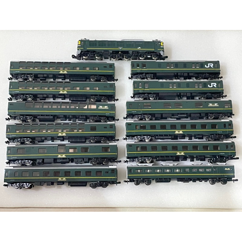 TOMIX EF81 JR 24系 客車 特別日暮列車 綠皮車廂 13節合售 N規 鐵道模型