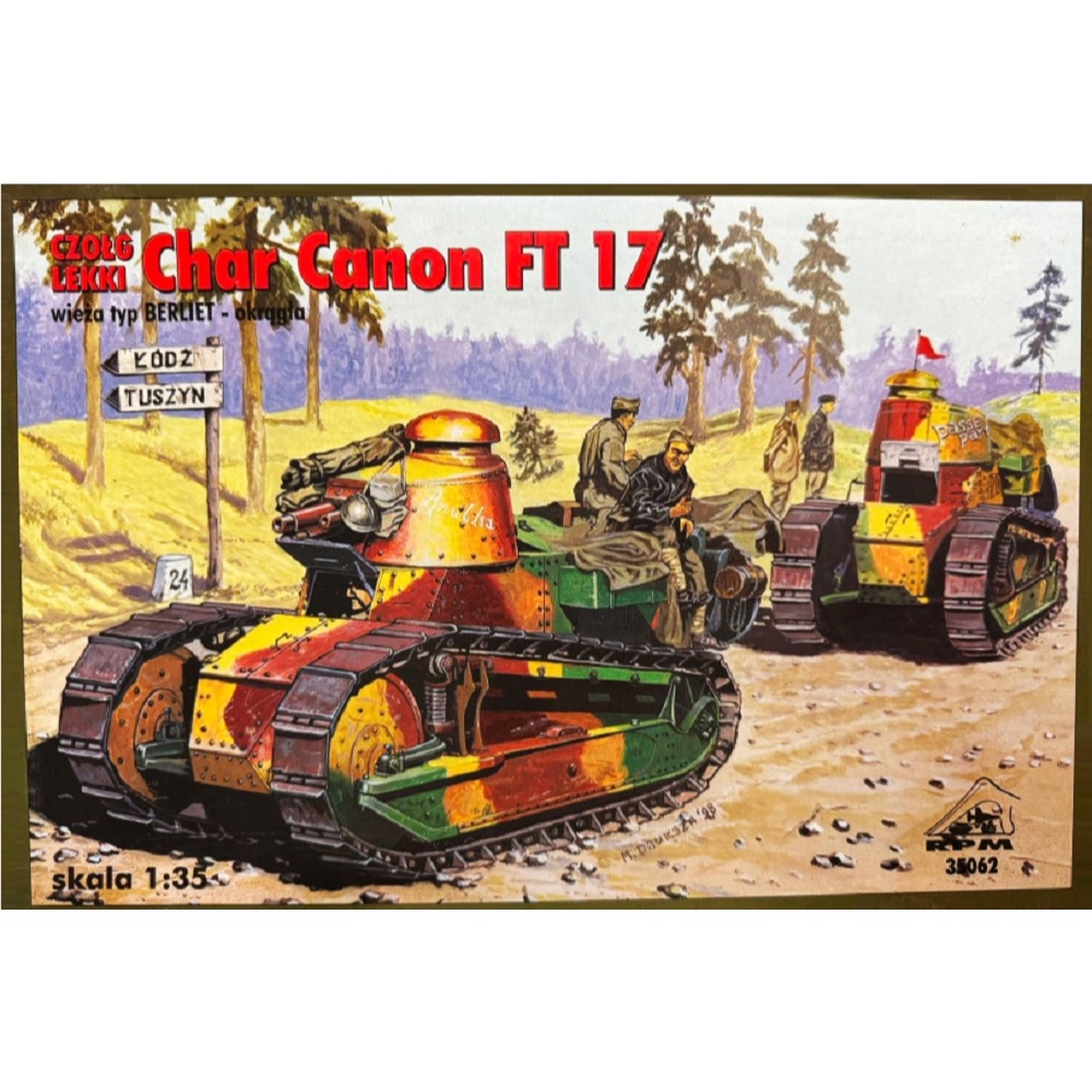 1/35 法國輕戰車 雷諾FT-17戰車 Renault Char Canon FT-17 (RPM 35062)