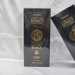 (我有現貨)KAFEN 卡氛 何首烏染髮膏Plus+ (200ml/1瓶-曜石純粹黑)【保證正品】何首烏 洗式染髮劑