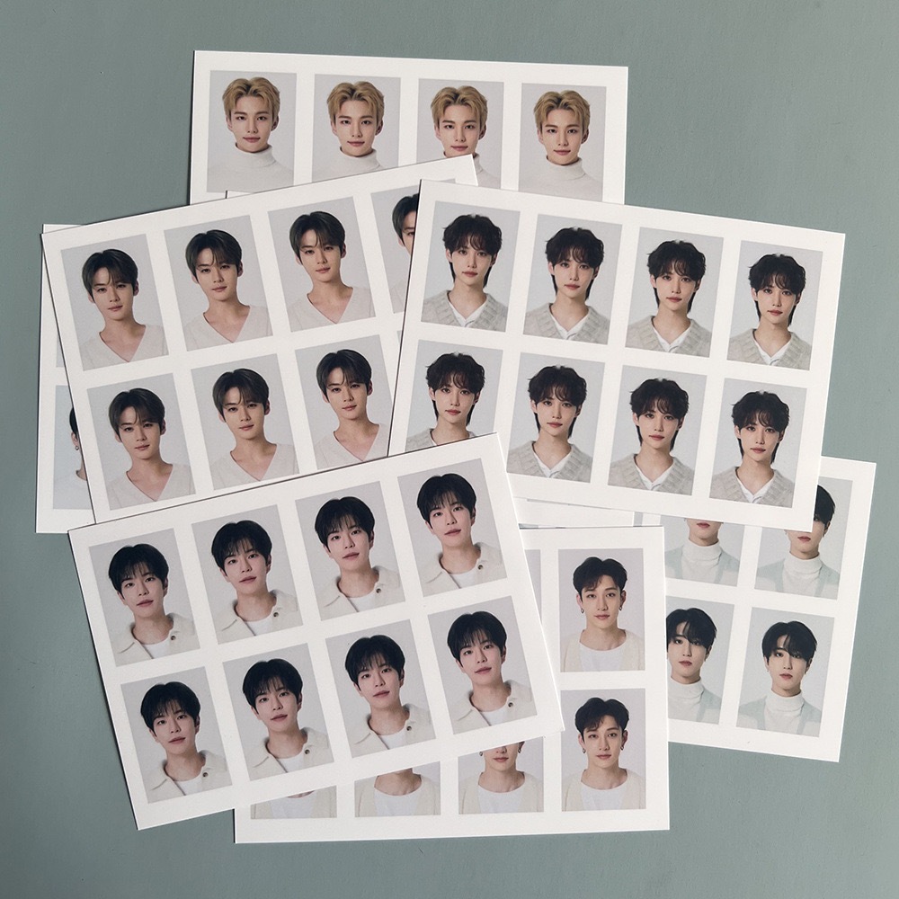 Stray kids ID 一吋證件照 photo照片李龍馥 黃鉉辰 李旻浩 方燦 金昇玟 飯製周邊
