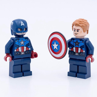 樂高LEGO 76269 美國隊長 頭盔版 頭髮版 兩隻合售 漫威 盾牌 超級英雄 復仇者大樓 鋼鐵人 人偶