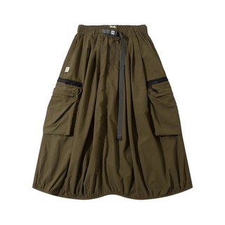 A[S]USL DOUBLE ZIPPER POCKET BALLON SKIRT 日系機能氣球裙 尼龍 口袋 彈性腰圍