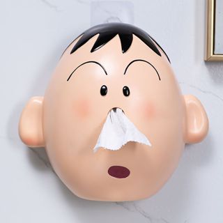 〖 〗創意卡通紙巾盒 創意面紙盒 免打孔 廁紙 掛壁式 樹脂抽紙盒 面紙盒 紙巾盒 衛生紙盒 收納盒