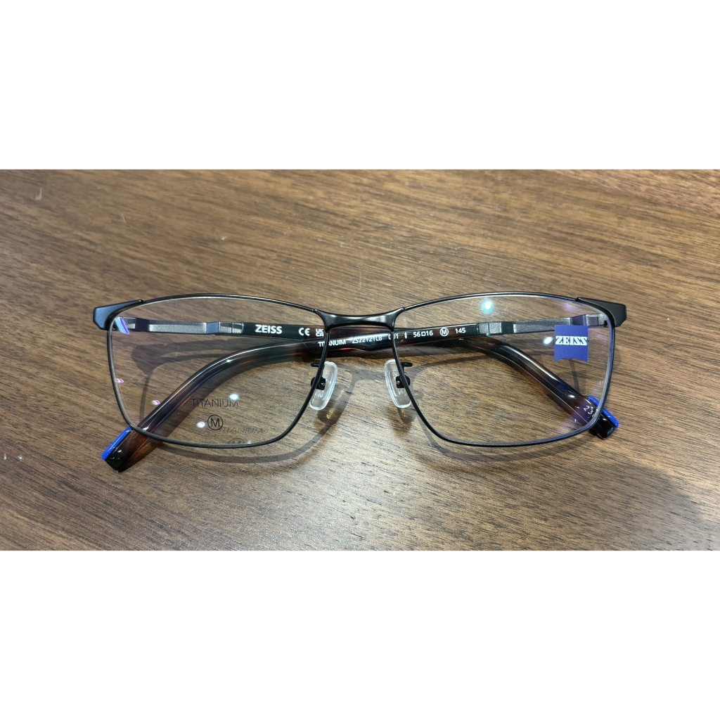 【日日眼鏡】台南實體店 ZEISS 蔡司 鏡框 鏡架 經典 方形 全框 正式 商務 22121 56口16