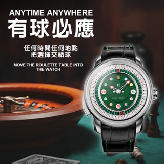 【WANgT】Lucky Harvey 真樂時 玩家系列 撲克 輪盤 夜光 工藝 趣味 全自動機械 腕錶 18K金 禮盒