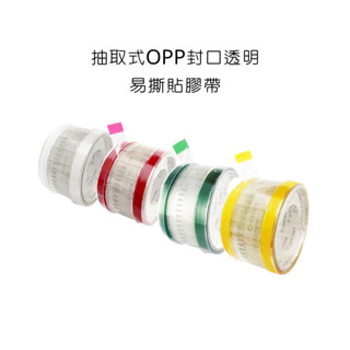 王佳膠帶 ESTAPE 抽取式OPP封口透明易撕貼膠帶 免膠臺抽取式 易撕貼 HS1555