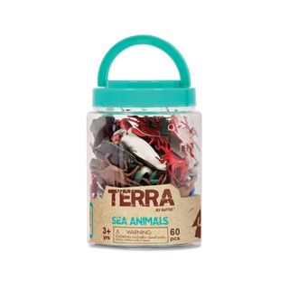 TERRA 海洋生物(60入模型組)隨身桶 玩具 模型 動物 海洋