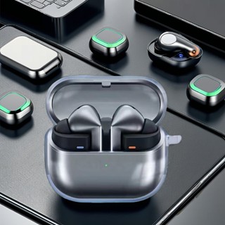 適用三星Galaxy buds3保護套Galaxybuds3Pro保護殼無線藍牙耳機透明冰晶外殼Samsung全包充電新