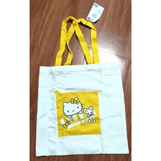《只愛夾娃娃機小舖》全新二手商品~三麗鷗hello Kitty購物袋.補習袋.帆布包(約33*35cm)