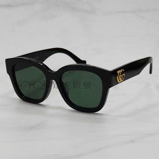 【LOOK路克眼鏡】Gucci 太陽眼鏡 黑 粗框 雙G GG1550SK 001