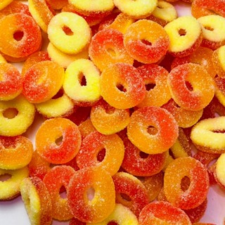 嘗甜頭 TROLLI 糖粉水蜜桃圈 200公克 水蜜桃圈軟糖 蜜桃軟糖 QQ糖 西班牙 造型軟糖 進口軟糖 豬膠