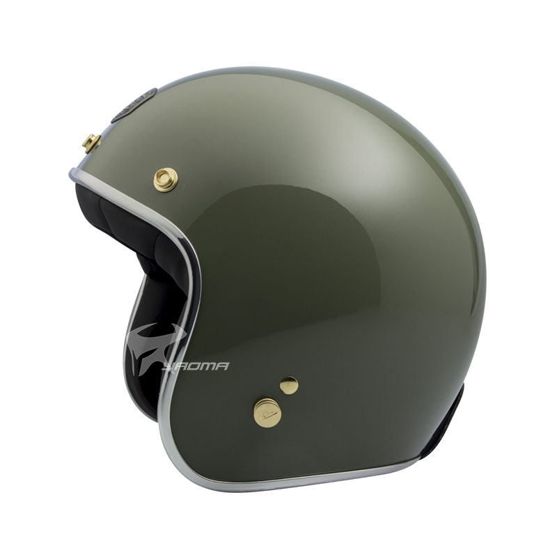 【ASTONE】贈抗UV鏡片 安全帽 SP-4 RETRO 素色 灰綠 亮面 復古帽 半罩帽 內襯可拆 SP4｜耀瑪騎士