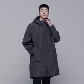 【國家地理服飾】男女同款 GORE-TEX URBAN CITY 長版防水外套 - 灰色