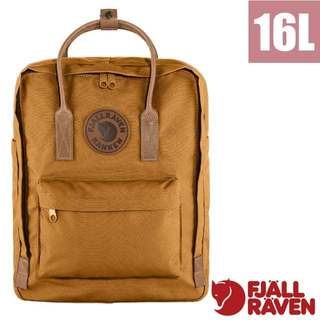 【Fjallraven 小狐狸】輕量防潑水日用背包 16L Kånken No.2 通勤書包 休閒背包 橡子 23565