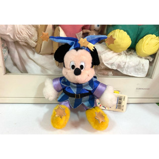 早期舊物 --- 東京迪士尼樂園15週年 米奇 米老鼠 小丑裝 (別針) 小布偶 絨毛玩偶