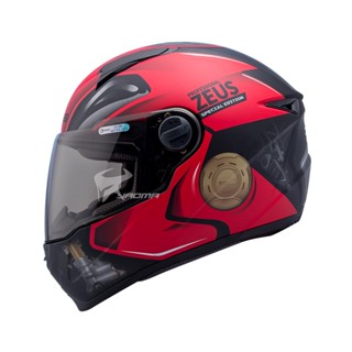 【ZEUS】安全帽 ZS-811 AL39 抗刮消光黑紅 重機 油箱 輕量化全罩帽 811 入門 ｜耀瑪騎士