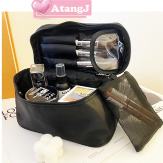 【AtangJ】手提旅行化妝包💖格層分類 盥洗 收納手提化妝包 旅行袋 旅行 收納包 化妝包 刷具包 萬用包