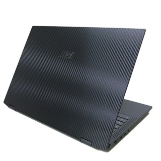 【Ezstick】MSI summit E16 E16Flip A13VET 黑色卡夢紋 機身貼(上蓋+鍵盤週圍+底部)