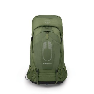[阿爾卑斯戶外] OSPREY Atmos AG 50 男 網架輕量登山後背包 神話綠 10004007
