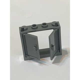 書香門第 LEGO 樂高二手磚 深灰色 60594+60614 窗