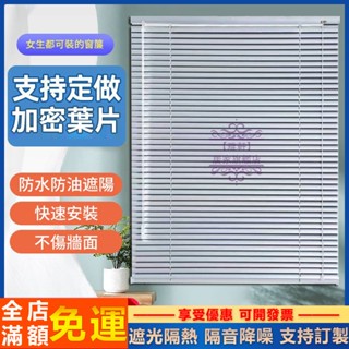 臺灣出貨 彩鋼百葉窗 百葉簾 百葉窗簾 免打孔 百葉窗 防水防油 隔熱防曬 保護隱私 捲簾 遮光百葉簾 調光簾 客製化