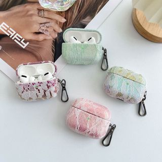 新款AirPods 4代 歐美奢華蕾絲布紋耳機套AirPods Pro 2耳機殼輕奢日韓時尚蘋果1/2/3無線藍牙耳機套