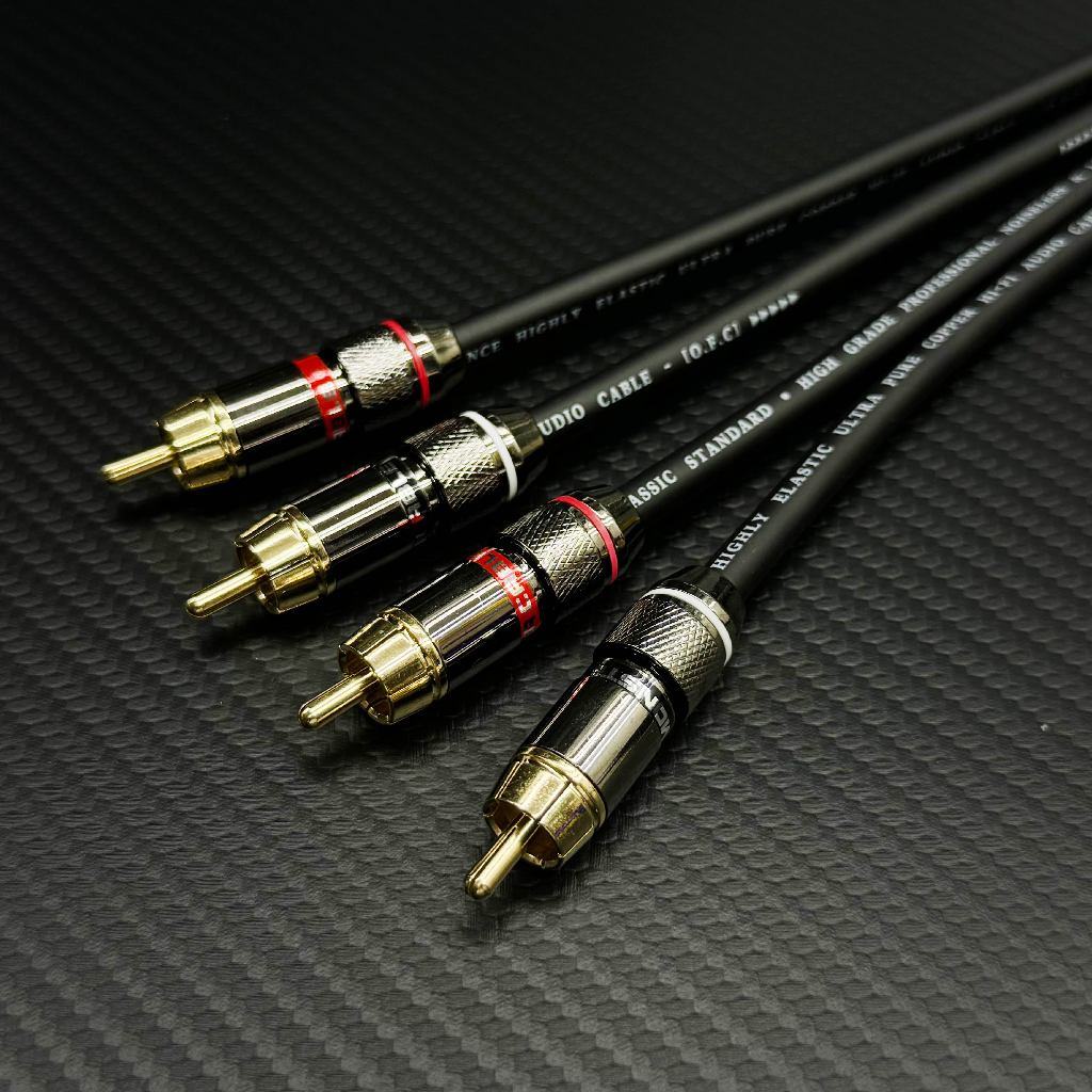 發燒線 一對價格 手工 RCA AV頭 AV端子 訊號線 AV線 OFC純銅 無氧銅線 手工製作 怪獸接頭